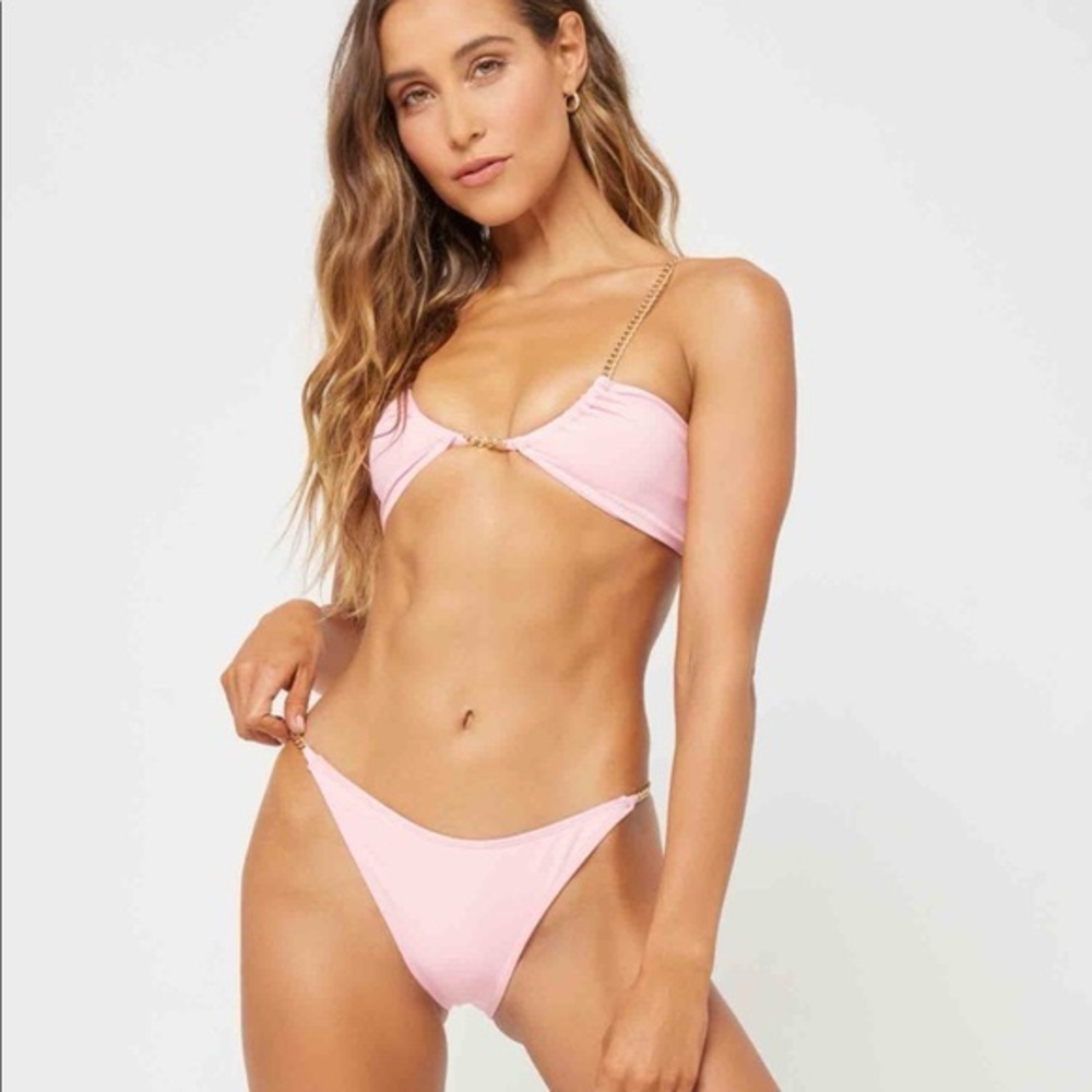 (NWT) L*Space X Tessa Brooks Sammie Bikini Top & Cabana Bottom Pink